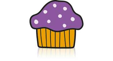 Illustration of a cupcake 