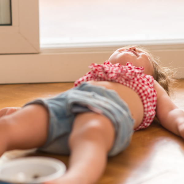 Photo of a toddler throwing a tantrum